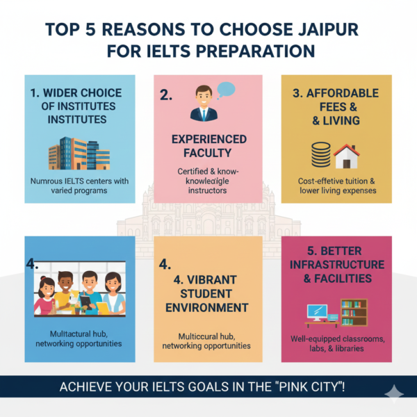 Top 5 Reasons to Choose Jaipur for IELTS Preparation?