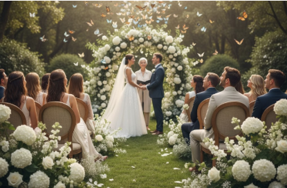Releasing Butterflies at a Wedding: A Romantic Alternative to Sparklers & Confetti